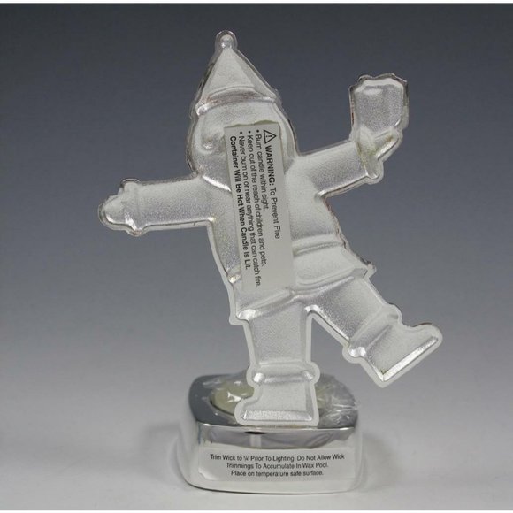 Harvey Lewis Regent Square Silver Plated Santa Candle Holder w/Candle 5.5" - Picture 3 of 8